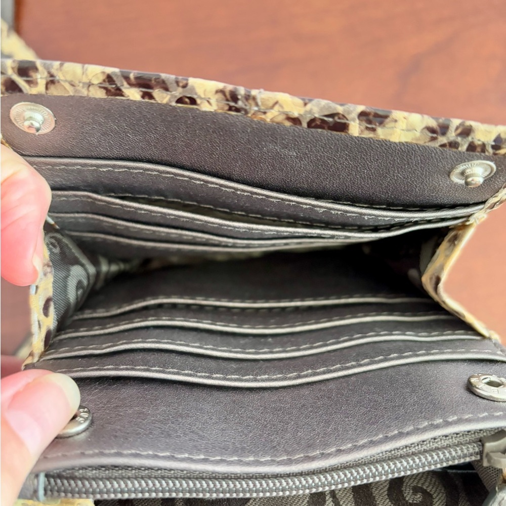 Brighton Python Mini Nolita Organizer Crossbody B… - image 8